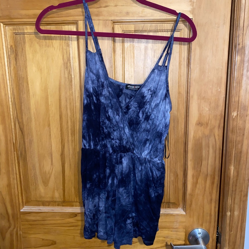 Fashion Nova Navy Romper